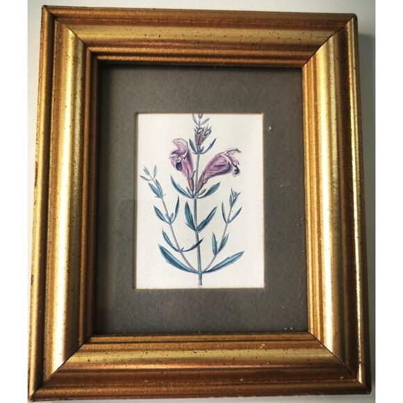 Columbia Frame with Handcrafted Glass and Lithograph Elegant Home Decor Vintage - Picture 4 of 7